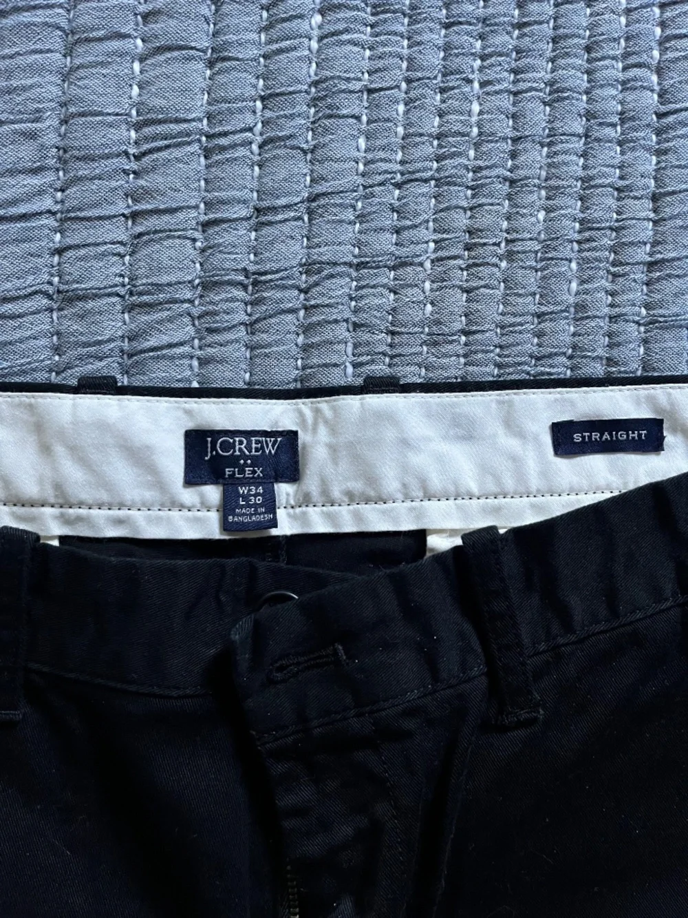 J. Crew Chinos; Men's size 34x30; slim fit Black